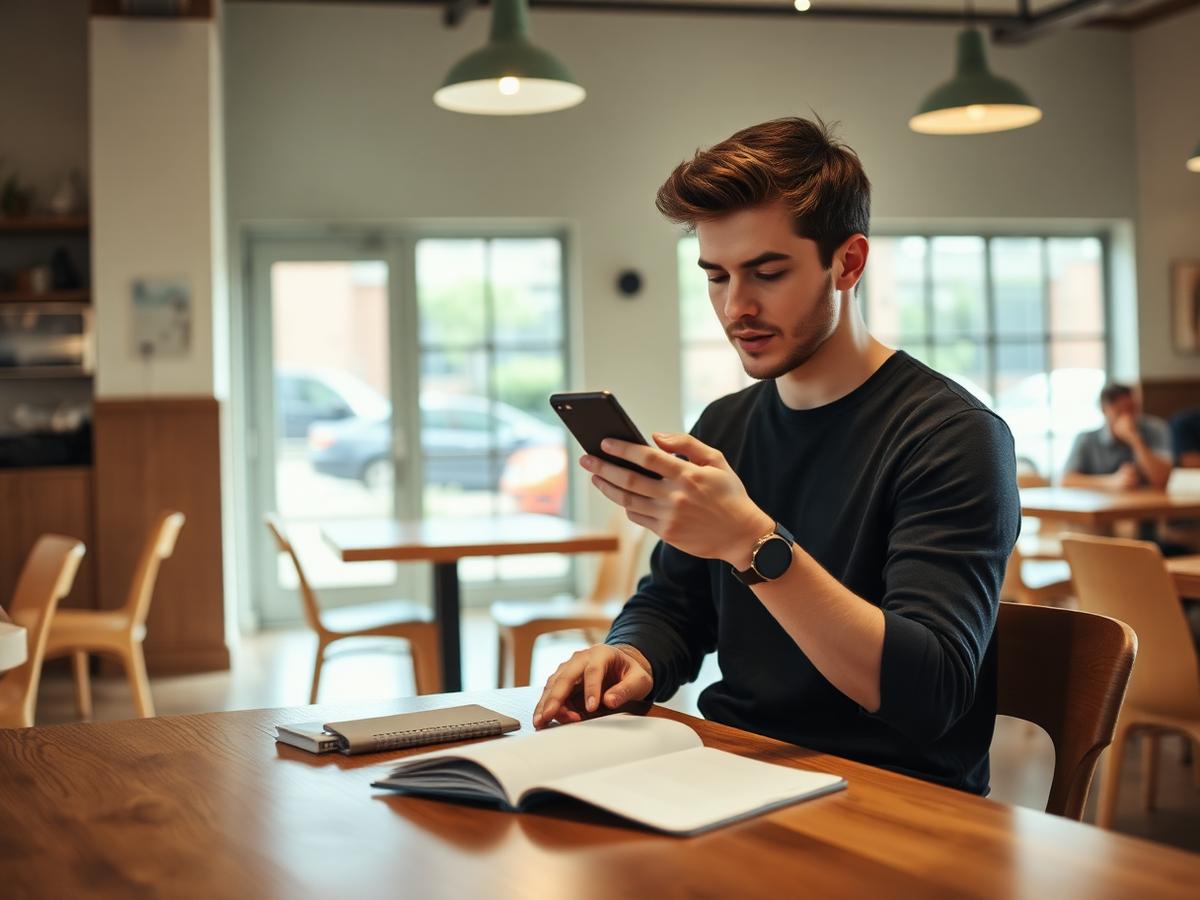 A member reviewing available tasks on a phone